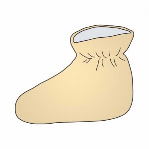 Studio-Fuß-Pack – 2 dick gefütterte Fußli, weich, komfortabel, für Studio & Wellness